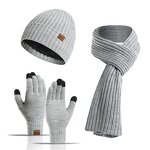 Winter Accessory Set Manufacturer - OEM/ODM Custom Beanie Scarf Gloves Touch Set