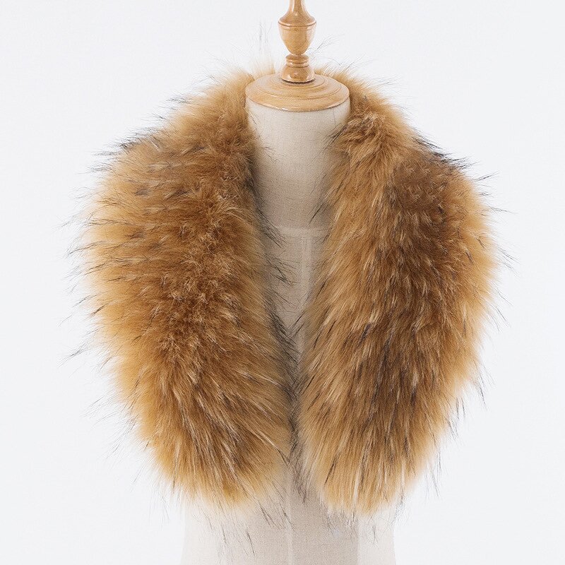 Fur Collar Manufacturer - OEM/ODM Custom Women's Faux Mink Neck Warmer Scarf