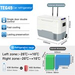 Portable Car Refrigerator Factory - 50L DC Compressor White Black
