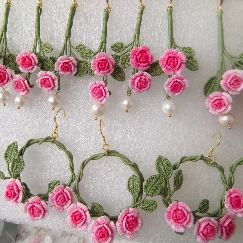 Crochet Earring Manufacturer - OEM/ODM Custom Circle Bowknot Wedding Dangler