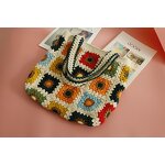 Crocheted Bag Manufacturer - OEM/ODM Custom Large Capacity Sunflower Bag