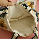 Crocheted Bag Manufacturer - OEM/ODM Custom Large Capacity Sunflower Bag