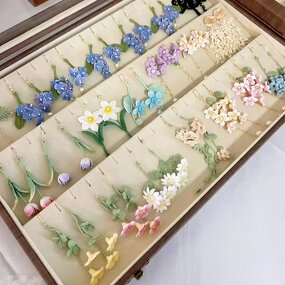 Crochet Earring Manufacturer - OEM/ODM Custom Cotton Flower Micro Hook