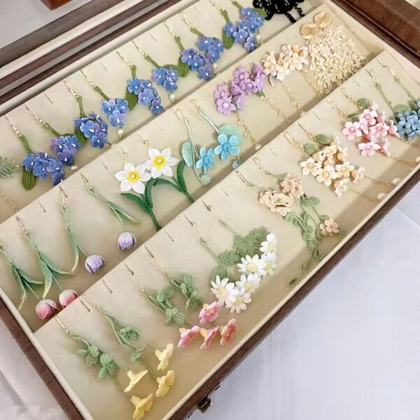 Crochet Earring Manufacturer - OEM/ODM Custom Cotton Flower Micro Hook