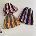 Wool Hat Manufacturer - OEM/ODM Custom Retro Crocheted Vertical Stripes