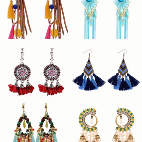 Dangle Earrings Manufacturer - OEM/ODM Custom Antique Alloy Chain Tassel