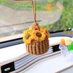 Crochet Basket Manufacturer - OEM/ODM Custom Mini Flower Car Desk Decor