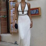 Long Dress Manufacturer - OEM/ODM Custom European American V-Neck Backless