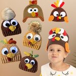 Crochet Hat Manufacturer - OEM/ODM Custom Thanksgiving Turkey Kids Cap