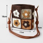 Crossbody Bag Manufacturer - OEM/ODM Custom Four Flowers Knitted Snowflake
