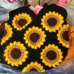 Basket Bag Manufacturer - OEM/ODM Custom Crochet Sunflower Design Tote