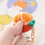 Keychain Manufacturer - OEM/ODM Custom Crochet Ball Soft Fruit Pendant