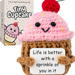 Crochet Doll Manufacturer - OEM/ODM Custom Cupcake Positive Quote Ornament