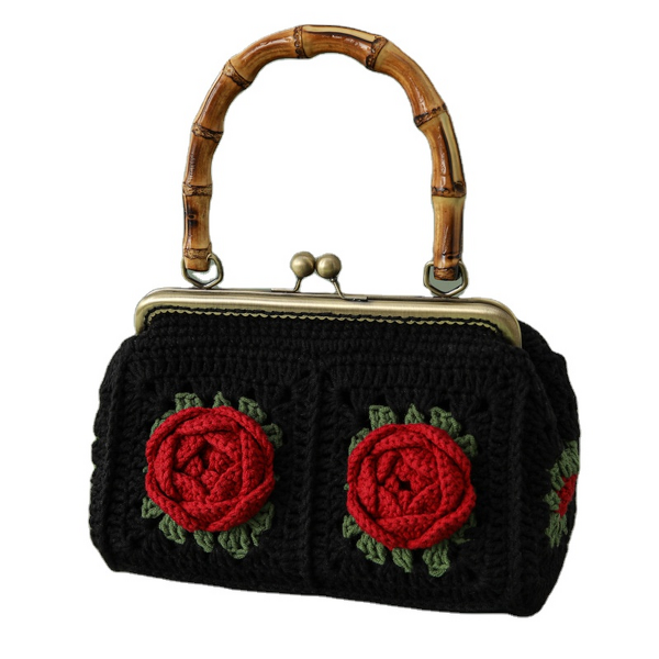 Clutch Bag Manufacturer - OEM/ODM Custom Handmade Crochet Rose Camellia
