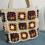 Crochet Bag Manufacturer - OEM/ODM Custom Women's Woolen Square Mushroom