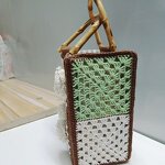 Crochet Bag Manufacturer - OEM/ODM Custom Handmade Flower Wooden Handle