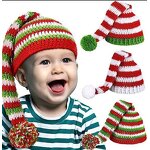 Santa Hat Manufacturer - OEM/ODM Custom Christmas Striped Crochet Baby Prop