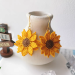 Crochet Earring Manufacturer - OEM/ODM Custom Sunflower Miniature Necklace