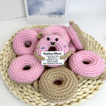 Crochet Plush Manufacturer - OEM/ODM Custom Donut Positive Quote Gift