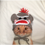 Pet Hat Manufacturer - OEM/ODM Custom Crochet Gray Hat Dog Cat Wear