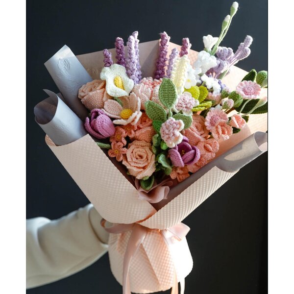 Crochet Bouquet Manufacturer - OEM/ODM Custom Rose Artificial Crochet Gift