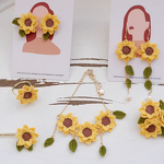 Crochet Earring Manufacturer - OEM/ODM Custom Sunflower Miniature Necklace
