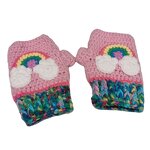 Crochet Gloves Manufacturer - OEM/ODM Custom 100% Milk Cotton Rainbow