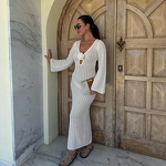 Long Skirt Manufacturer - OEM/ODM Custom Elegant Chiffon Open Back