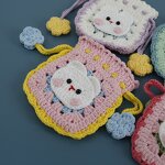 Drawstring Bag Manufacturer - OEM/ODM Custom Crochet Granny Square Rabbit