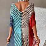 Beach Cover-Up Manufacturer - OEM/ODM Custom Contrast Color Tassel Pullover
