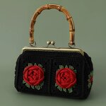 Crocheted Handbag Manufacturer - OEM/ODM Custom Handmade Rose Decoration