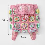 Crochet Backpack Manufacturer - OEM/ODM Custom Flower Plaid Shoulder Bag