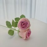 Crochet Bouquet Manufacturer - OEM/ODM Custom Woven Artificial Rose Wine