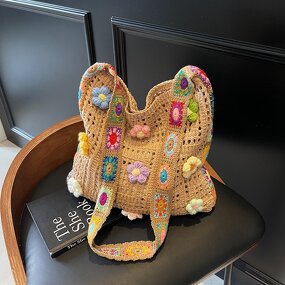Shoulder Bag Manufacturer - OEM/ODM Custom Bohemian Hollow Knitted Bag