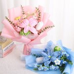 Crochet Bouquet Manufacturer - OEM/ODM Custom Knitted Rose Colorful Flower