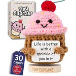 Crochet Doll Manufacturer - OEM/ODM Custom Cupcake Positive Quote Ornament