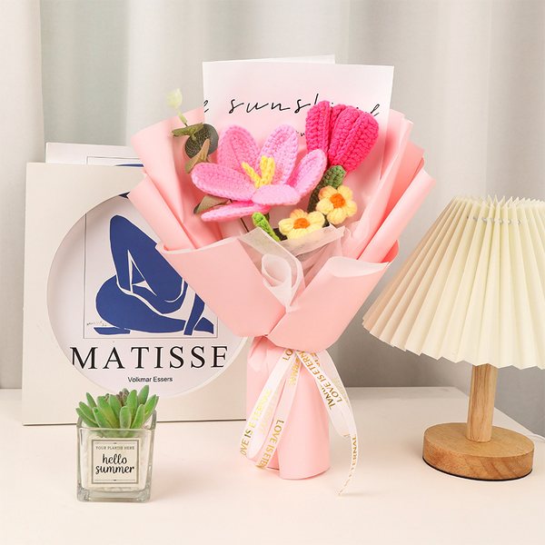 Knitted Bouquet Manufacturer - OEM/ODM Custom Handmade Wool Crochet Flowers