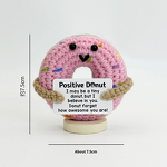 Crochet Plush Manufacturer - OEM/ODM Custom Donut Positive Quote Gift
