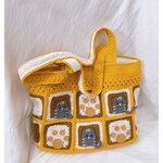 Crochet Handbag Manufacturer - OEM/ODM Custom Granny Square Tote Two Handles