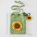Crossbody Bag Manufacturer - OEM/ODM Custom Handmade Sunflower Mini Phone