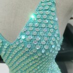 Crochet Top Manufacturer - OEM/ODM Custom Women's V-neck Sequin Top