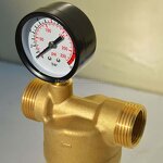 Water Purifier Manufacturer - OEM/ODM Brass Front Purifier Pressure Gauge