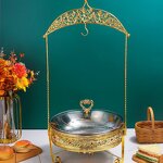 Buffet Stove Manufacturer - OEM/ODM Custom Luxury Gold Colored Diamond Visual