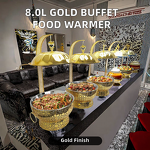 Chafing Dish Set Manufacturer - OEM/ODM Custom Stainless Steel 201 Gold Alcohol