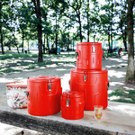 Insulated Rice Bucket Manufacturer - OEM/ODM Custom 4pcs Double-Layer Stainless