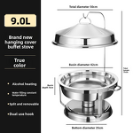 Buffet Stove Warmer Manufacturer - OEM/ODM Custom 9L Stainless Steel Hanging