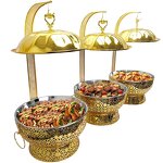 Chafing Dish Set Manufacturer - OEM/ODM Custom Stainless Steel 201 Gold Alcohol