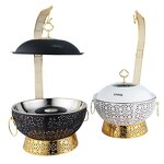 Chafing Dish Manufacturer - OEM/ODM Custom 4.5L Luxury Gold Stainless Steel