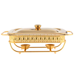 Food Warmer Manufacturer - OEM/ODM Custom 2L Gas Stainless Steel Gold Buffet