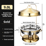 Buffet Stove Warmer Manufacturer - OEM/ODM Custom 9L Stainless Steel Hanging